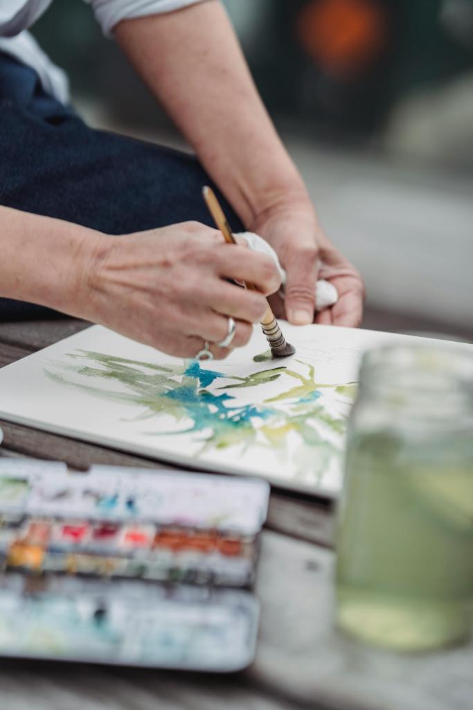 Illustration de la sublimation par la créativité comme transformation de l’expérience traumatique